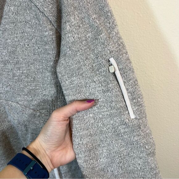 Lululemon Summit Stride Sweater Heathered Core Ultra Light Grey Women’s Medium - Picture 4 of 12